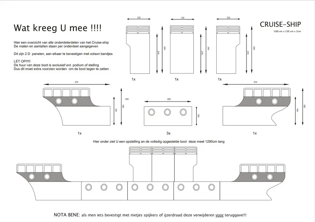 Cruise/Steamer ship 2D