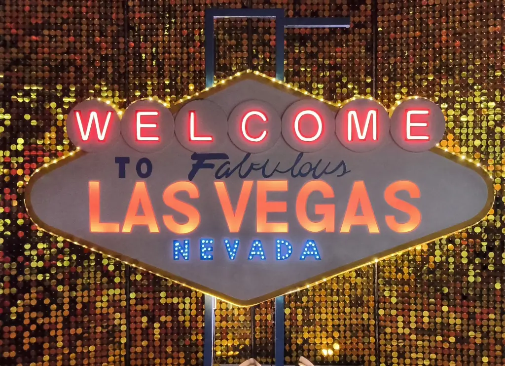 Electrical lighting   "Welcome to Las Vegas"  220v
