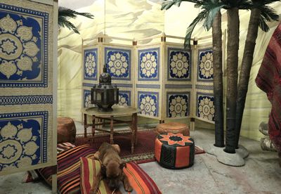 Folding-Screen Oriental / Beige