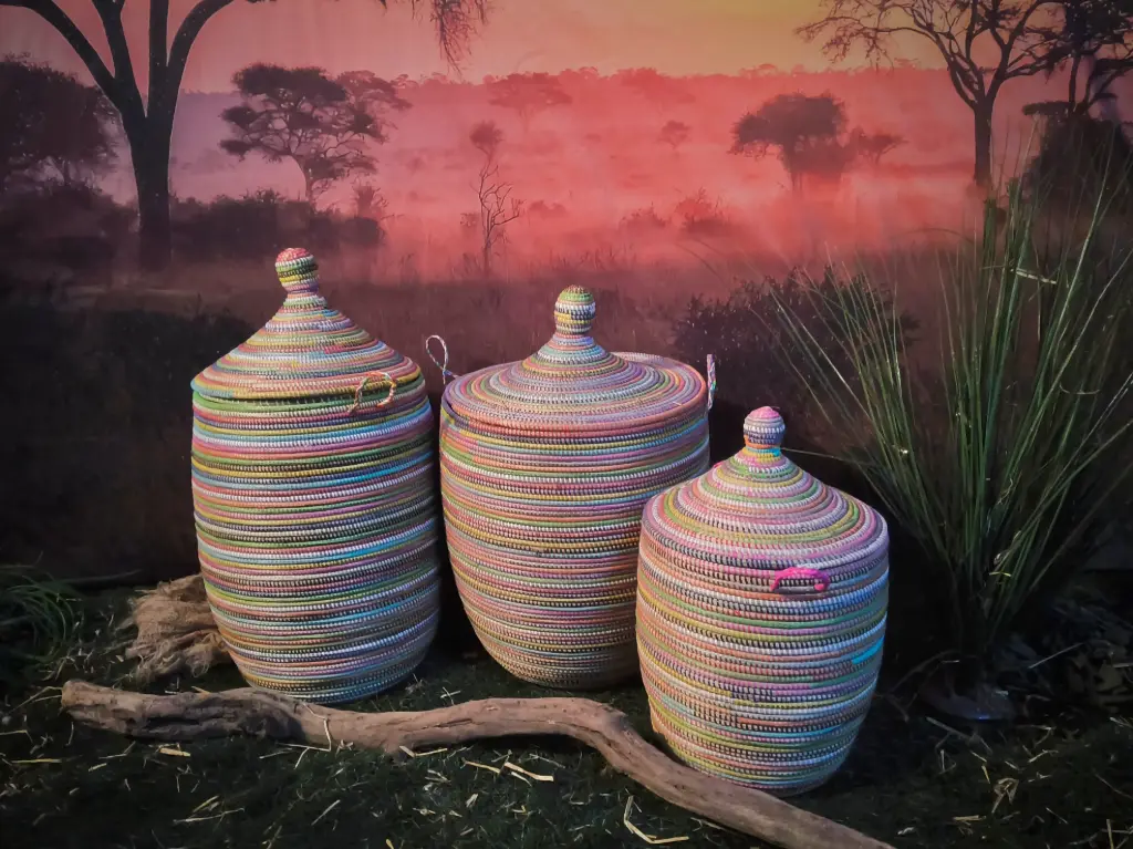 African Basket set of 3 