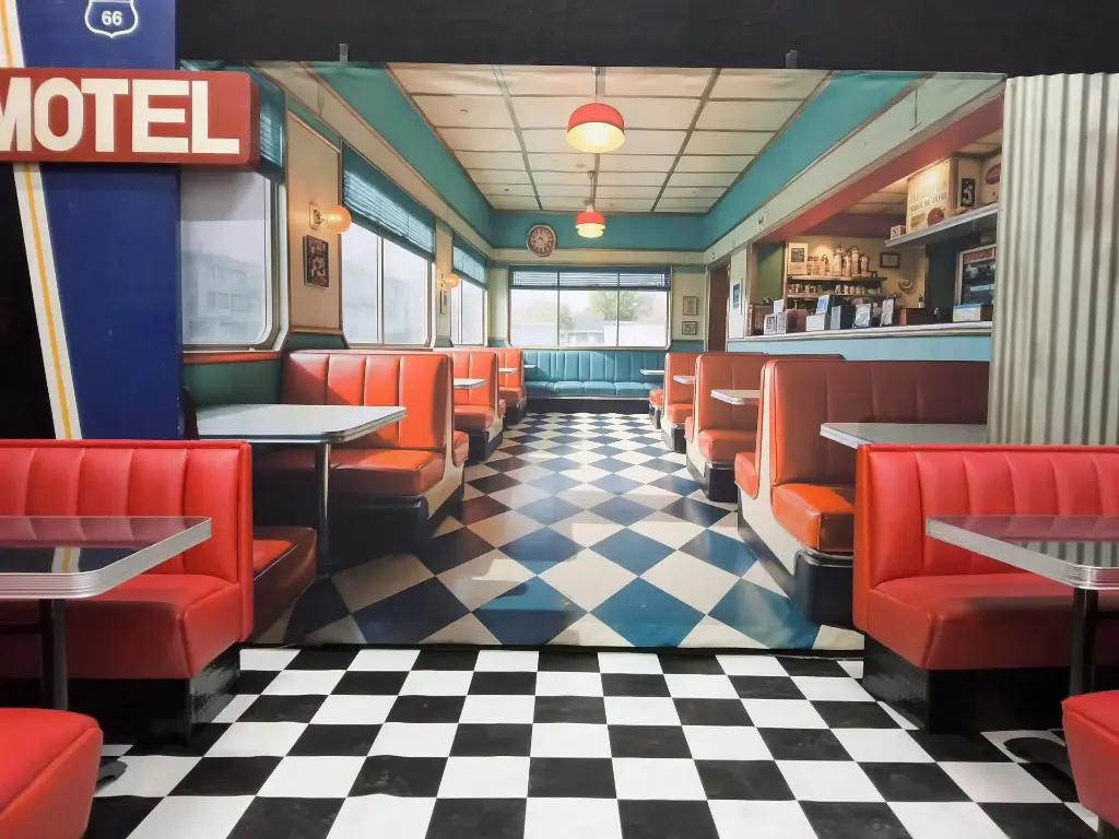 American  Diner  Bench
