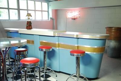 American Diner Bar  Desk  Extendable