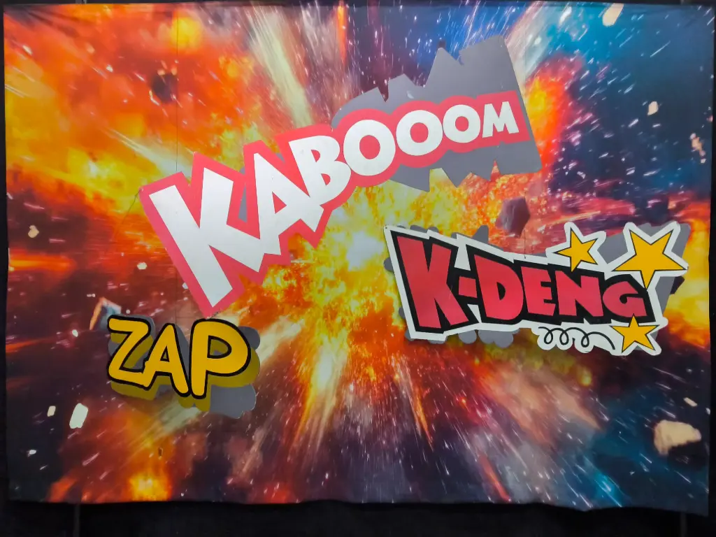Cartoon Text "" Kaboom ""