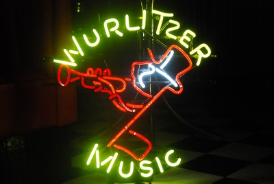 Neon  " Wurlitzer Music"   220v