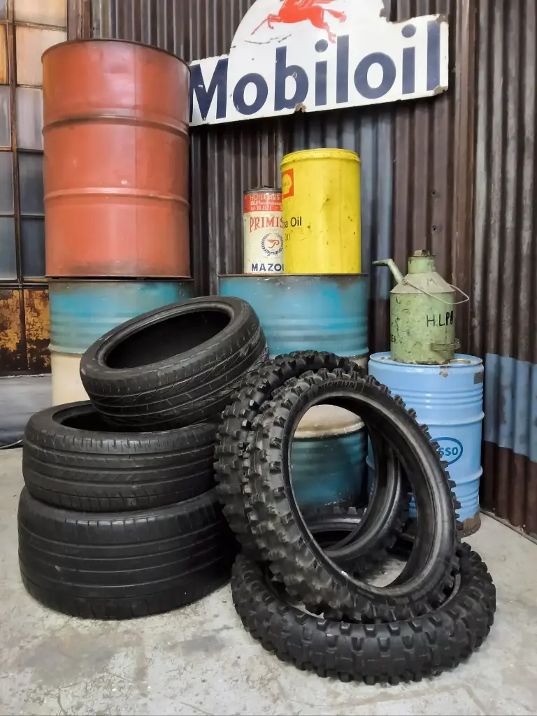 Automobile  or  Motor  Tires   3pcs.