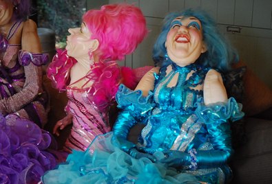 Extravagant Lady in Blue