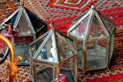 Lantern  Hexagonal  Glass