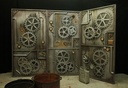 Wall   Steelplated with Gears etc.   a pc.