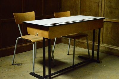 School Desks for two with two Chairs