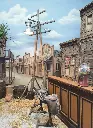 Telegraphe/Power pole  with Lamp  220v