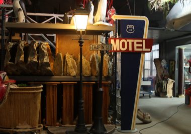 Lamppost, Streetlight real, iron, 220v