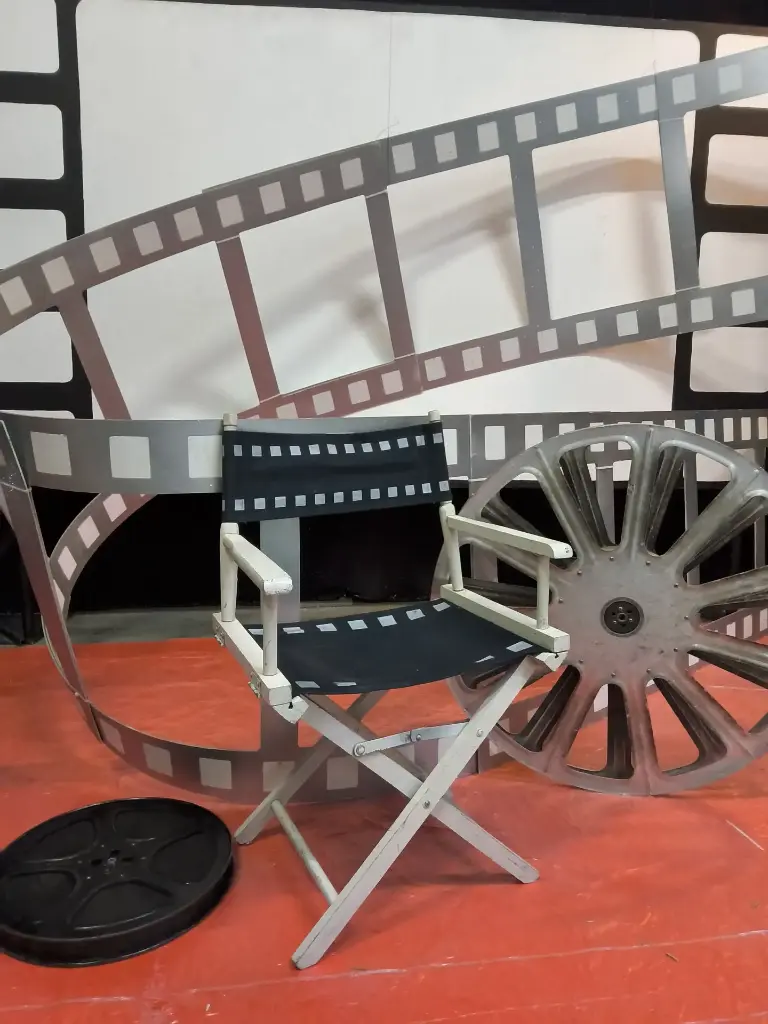 Directors Chair  "Film strip   Black/White