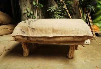 Cushion seat for two with a Sac