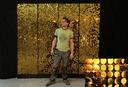 Sequin Wall in Gold
