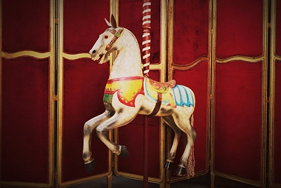 Merry-Go-Round Horse with pole