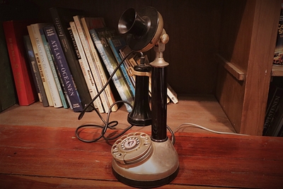 Telephone Candlestick antique