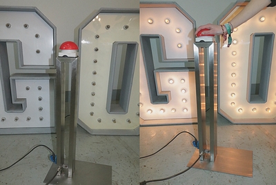 Red Button on Pole  220V