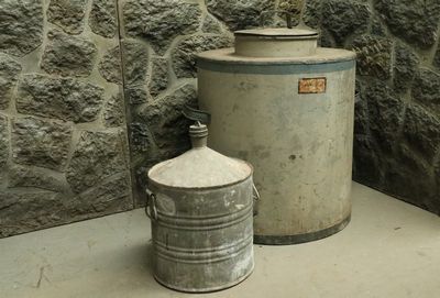 set  2  Metal Chemical Container  "Peptone"
