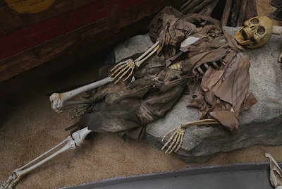 Clothed Skeleton can be hanged up