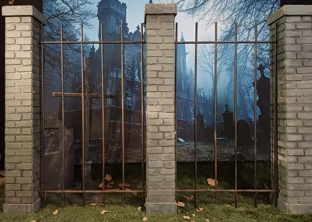 Fence     Iron Plain   a pc.