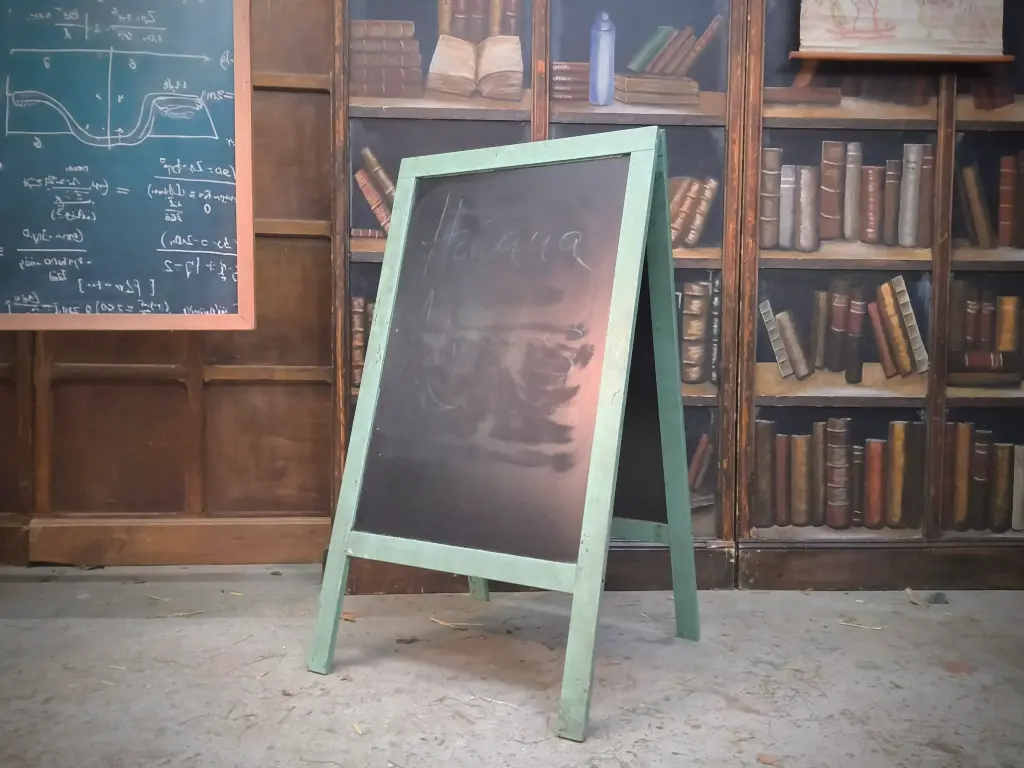Signboard, Chalkboard  (Green)