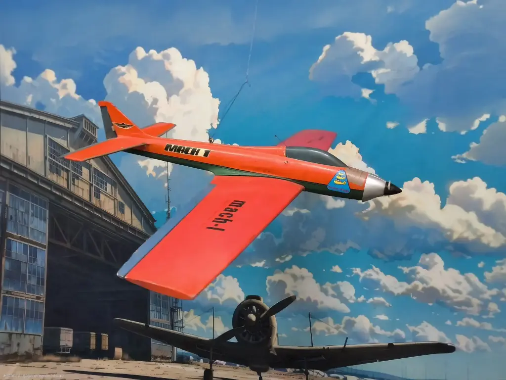Airplane Red  Broken Wings  1m53w