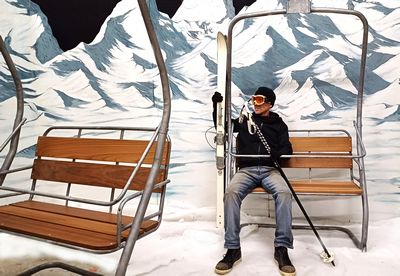 Chairlift  for Skiers