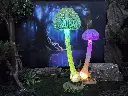Mushroom Large wth. Lights 220v