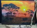 Backdrop  Sunset on the Savannas