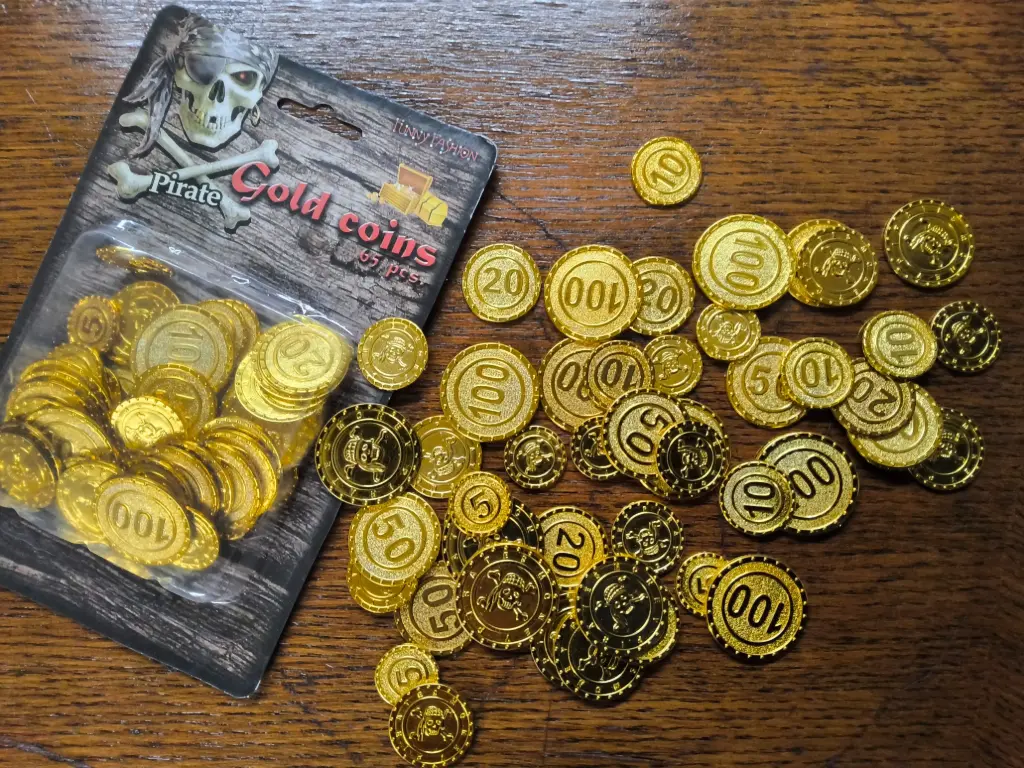 Sale Golden Coins 65 pcs