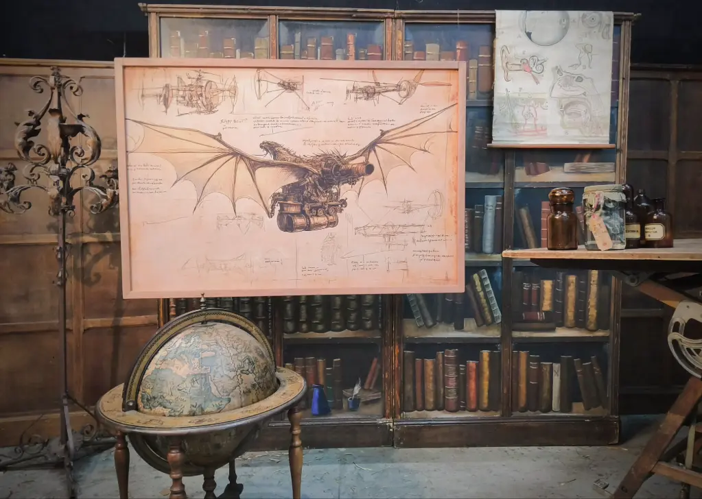 Panneau Croquis Leonardo DaVinci