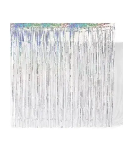 Sale Tinsel Curtain Silver Large 
