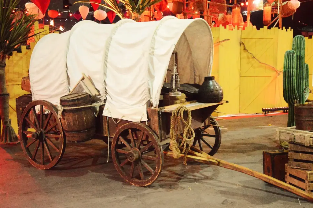 Old Horse Car   Covered wagon