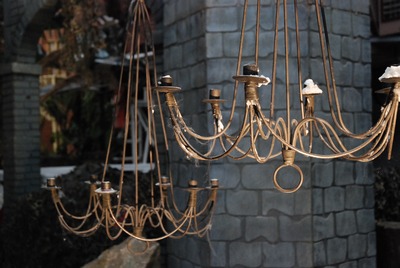 Chandelier, iron, hanging