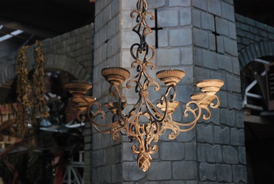 Chandelier   iron   Baroque   to be hanged up