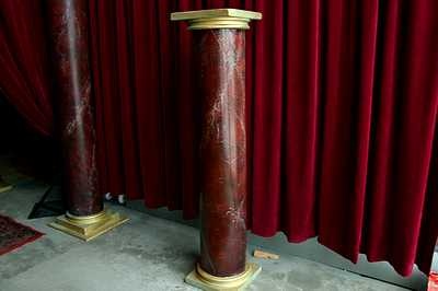 Column Red Marble