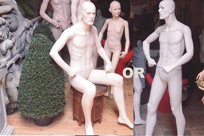 Mannequin Male , sitting or standing