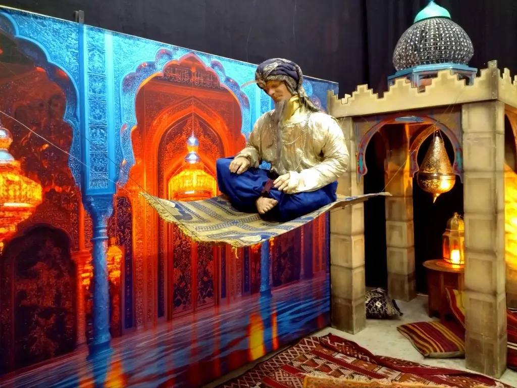 Fakir on flying carpet