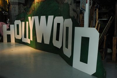Letters Hollywood   to be Hanged up 
