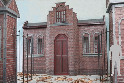 House/ Mansion with  Crow-Stepped Gable