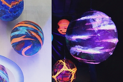 Planet, fluorescent  a pc.