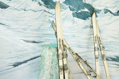 Ski's    White    a pair