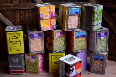 Street sale, Asian Tin Box