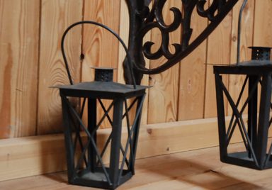 Candle Light square Black 23