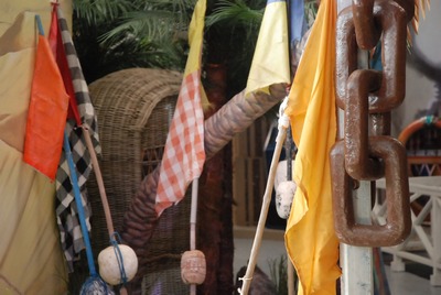 Buoy Fishnet-marker with flag