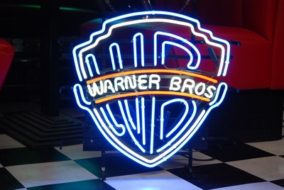 Neon  "WB Warner Bros."  Logo 220v