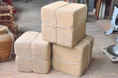 Ballot  Thé/Tabac  en jute  L