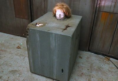 Man in Concrete Block    Animatronics