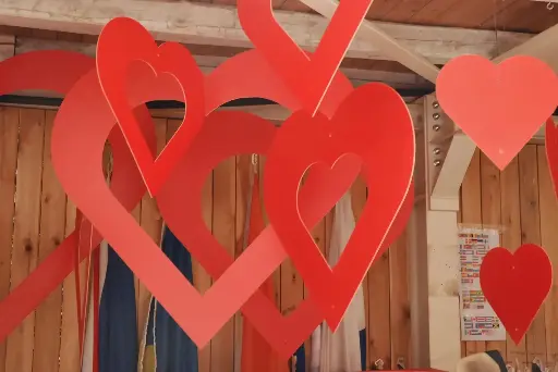 Hearts    2D   L   open   by 3pcs..
