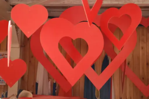 Hearts, 2D, M, open  by 3pcs.